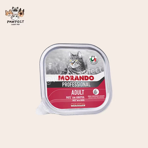 Morando Professional Adult Pate Cat Can Food 100g-Duck