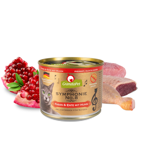 🇩🇪 Granata Pet Symphonie Cat Wet Food No.8 Pheasant & Duck with Chicken 200g