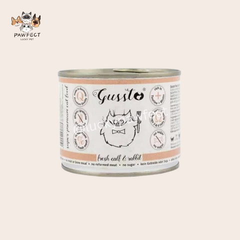 Gussto-Fresh Calf & Rabbit Cat Canned 200g