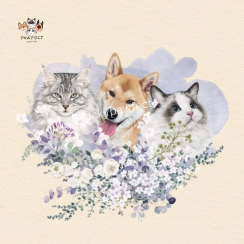 🧑‍🎨 Custom Watercolor Pet Painting