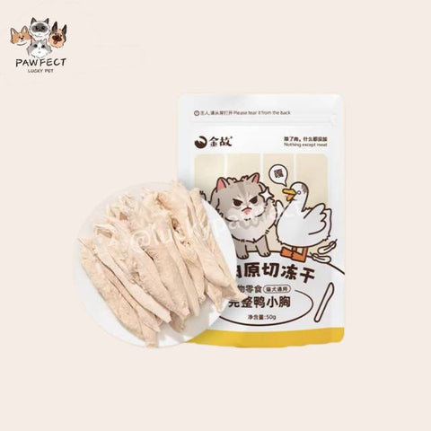 GOLDEN TALES Raw Cut Snacks Freeze Dried-Duck Breast 50g