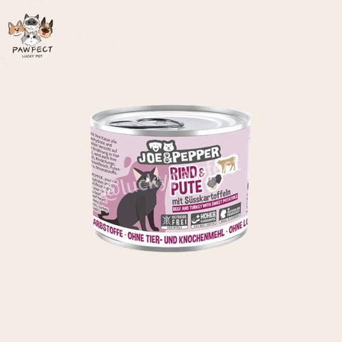 Joe & Pepper Cat Beef & Turkey with Sweet Potato 200g