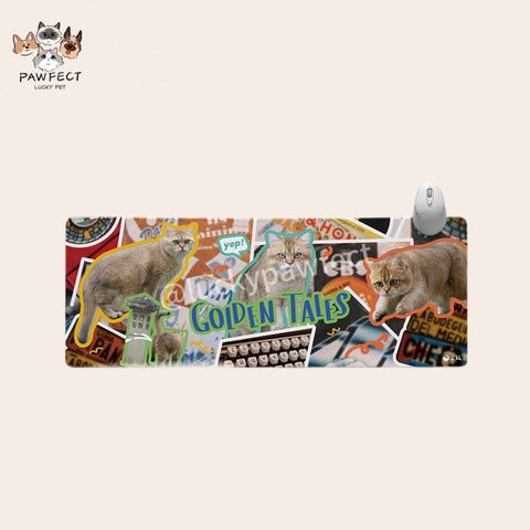 GOLDEN TALES Long Mouse Pad-Golden Pig