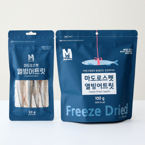 🇰🇷 MATROOS PET Freeze-dried Capelin 20g