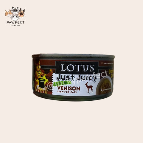 Lotus Just Juicy Venison Stew Canned Food for Adult Cats