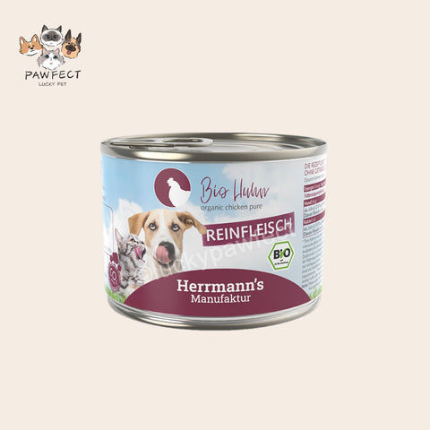 🇩🇪 Herrmanns Huhn reinfleisch Pure Chicken for Cats and Dogs 200g