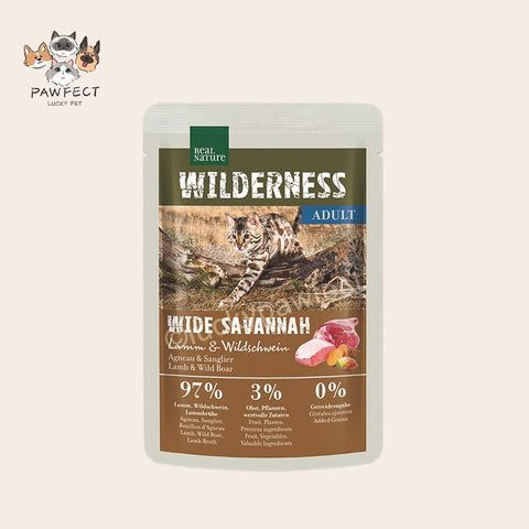 🇩🇪 REAL NATURE Wilderness Lamb & Wild Boar Wet Food 100g