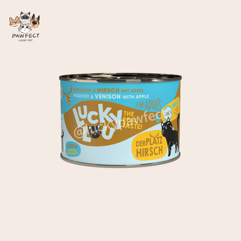 Lucky Lou Adult Cat Poultry & Deer 200g