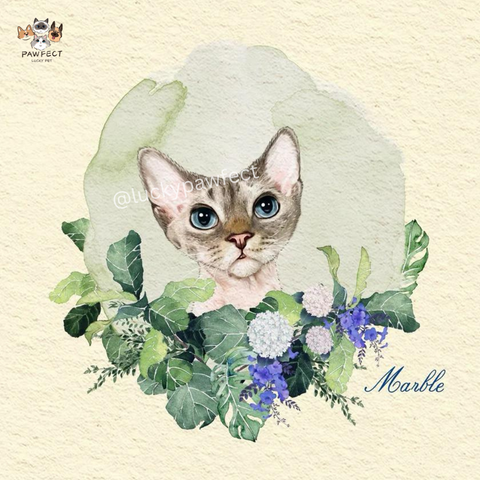 🧑‍🎨 Custom Watercolor Pet Painting