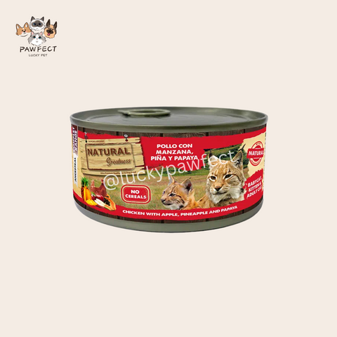 Natural Greatness - Chicken with Apple, Pineapple and Papaya for Cat Canned 185g