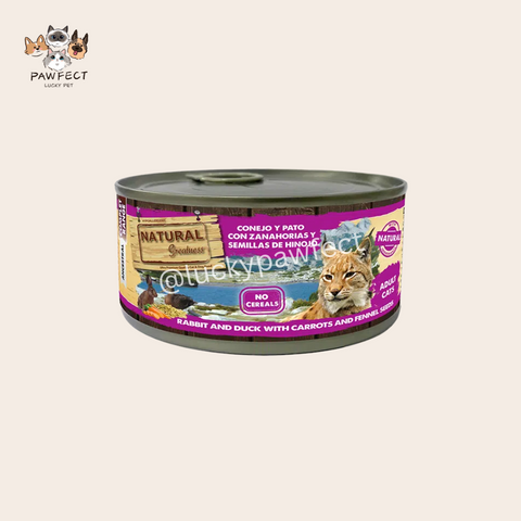 Natural Greatness - Rabbit & Duck with Carrots Chamomile Cat Canned 185g