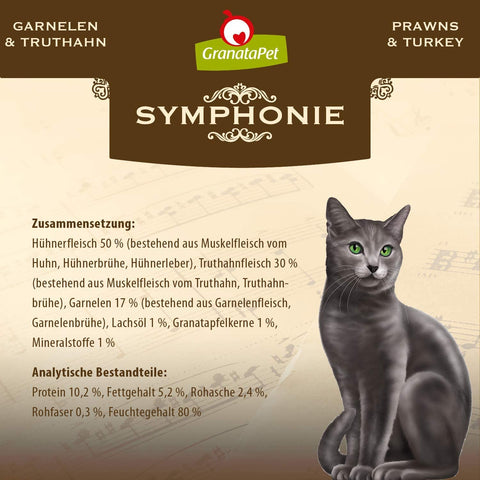 🇩🇪 Granata Pet Symphonie Cat Wet Food No.2 Shrimp & Turkey, 200g